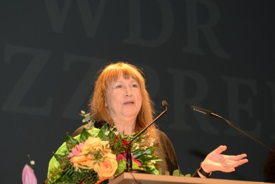 Sidsel Endresen, Preisverleihung am 29.1.2016 im Theater Münster, Foto: Lutz Voigtländer Sidsel Endresen, Verleihung d. Künstlerinnenpreises NRW am 29.1.2016 im Theater Münster, Foto: Lutz Voigtländer