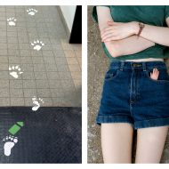 "Footprints paw prints & Little plastichand", Ute Behrend