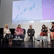 v.l.: Daniel F. Herrmann, Dr. Hildegard Kaluza, Mira Parthasarathy, Dr. Marcel Schumacher, Johanna Reich, Dr. Susanne Ristow, Foto: Constantin Ranke