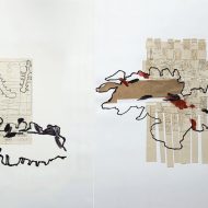Brigitte Dams, Secretplants, 2016, Bleistift Tusche Collage auf Papier