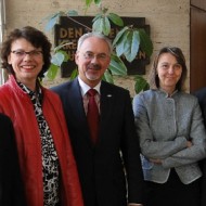 EMA 2009: Dr. Axel Thomas (WFG Kreis Aachen), Ursula Theißen, Helmut Etschenberg (Städteregionsrat), Dr. Nina Mika-Helfmeier (Kulturreferentin) Francis Feidler (IKOB Eupen)